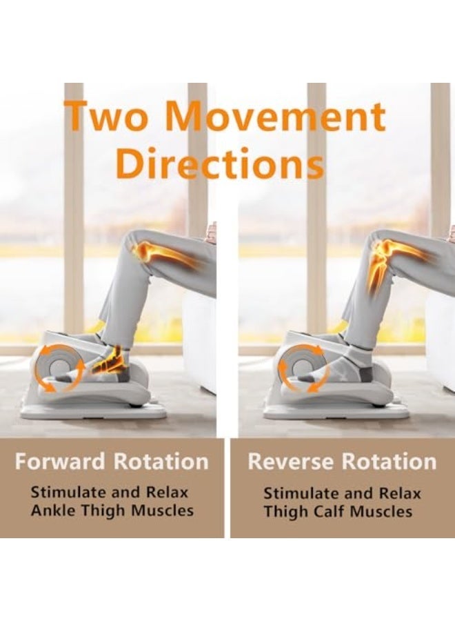 والالا جهاز تمرين بيضاوي الشكل تحت المكتب، جهاز تمرين كهربائي للساقين بيضاوي الشكل كما هو موضح في التلفاز، جهاز تمرين للقدمين والساقين بـ 12 سرعة أثناء الجلوس لكبار السن، جهاز تمرين صغير محمول بدواسة للجلوس للاستخدام في المنزل والمكتب - Image 4