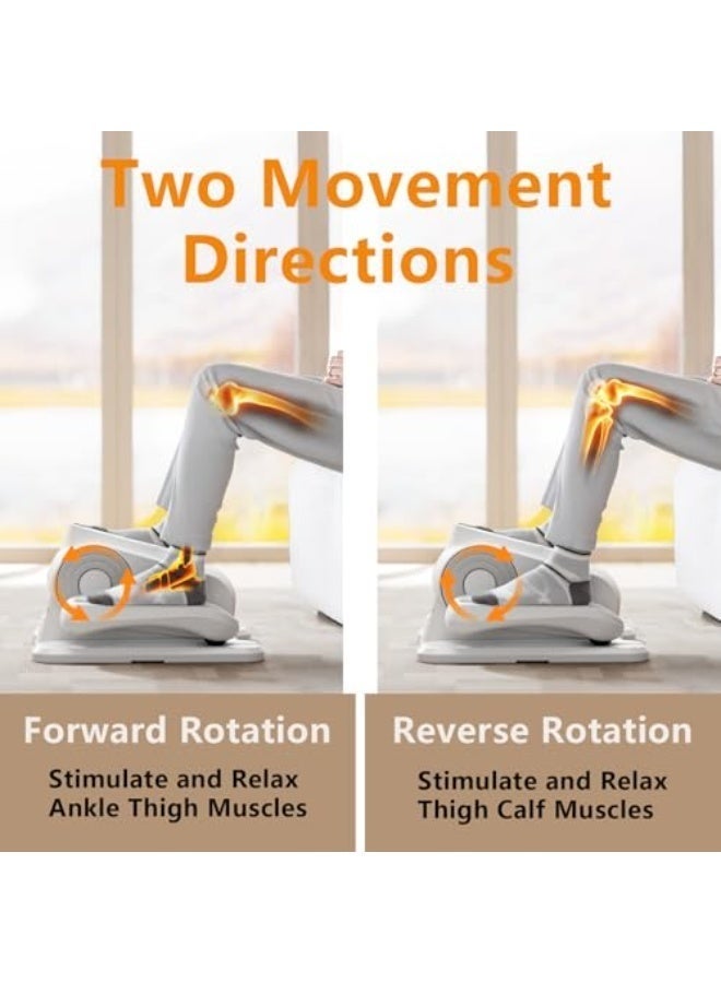 WALALLA Under Desk Elliptical Exercise Machine, Electric Ellipse Leg Exerciser As Seen On TV, 12 Speed Foot Leg Exerciser While Sitting for Seniors, Portable Mini Seated Pedal Exerciser for Home Office - Image 5