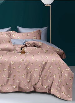Master Home Textile Master Home Textile Velvet  Printed Comforter Sets, 4 Pcs Single Size, Fits 120 x 200 cm Single Size Bed, Soft, Warm  - Image 1