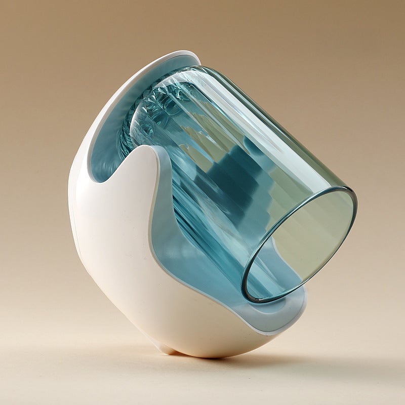 Toothbrush Holder Durable Plastic Suction Cup Hanging Design - Compact Storage Solution for Home Bathroom - Image 1