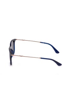 POLICE Men's Square Shape Polarized  Sunglasses SPLL77M536G5P - Lens Size: 53 Mm - Shiny Transp.Blue  - Image 5