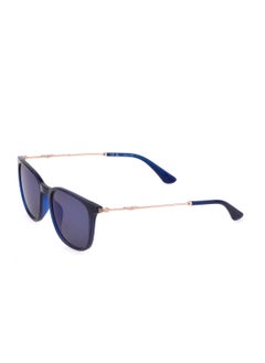 POLICE Men's Square Shape Polarized  Sunglasses SPLL77M536G5P - Lens Size: 53 Mm - Shiny Transp.Blue  - Image 3