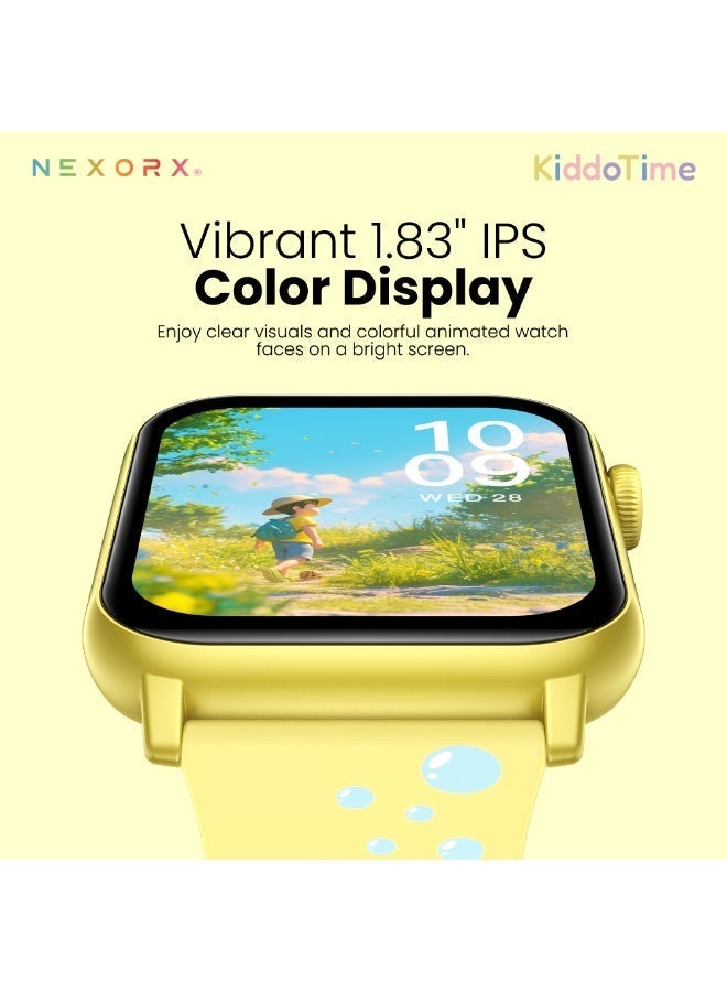 NEXORX Kids Smart Watch with Games & Camera | Best Gift for Boys & Girls | Easy Touch Screen | NEXORX KiddoTime (Yellow) - Image 2