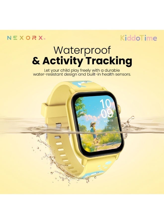 NEXORX Kids Smart Watch with Games & Camera | Best Gift for Boys & Girls | Easy Touch Screen | NEXORX KiddoTime (Yellow) - Image 3