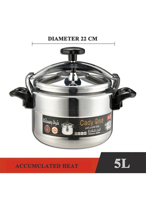 5Liters 5 liter aluminum pressure cooker SIVER