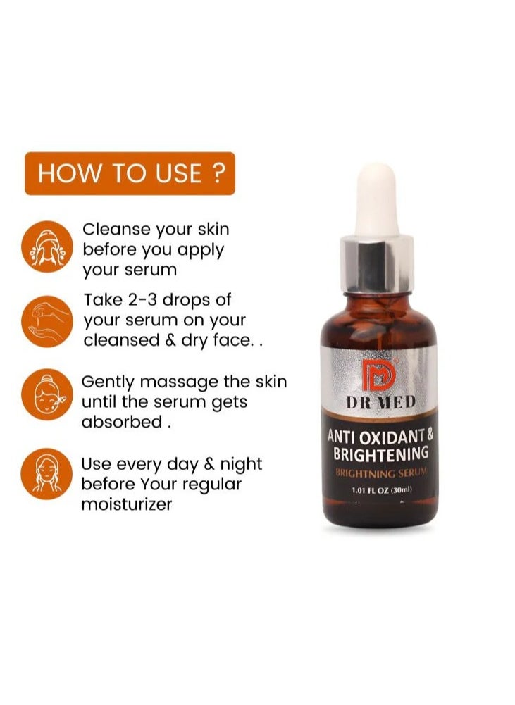 Dr.Med - DR MED Brightening Serum for Face Dark Spot Reduction, Even Skin Tone (30ml) - Image 1