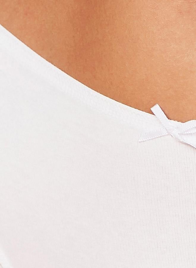 Splash FAV Set of 5 - Bow Detail Classic Briefs with Scalloped Hem - Image 2