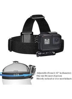 Generic Action Camera Head Strap Mount Adjustable Helmet Headband Belt Screw Compatible with Action Camera  - Image 3
