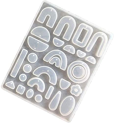 vedini Vedini™ Earring Epoxy Mold Fashion Earring Resin Mold Jewelry Pendant Silicone Mold - Drop Dangle Earring Mold - Epoxy Resin Earring Jewelry Mold - Pendant Silicone Mold - Mold for Jewelry Making - Image 1