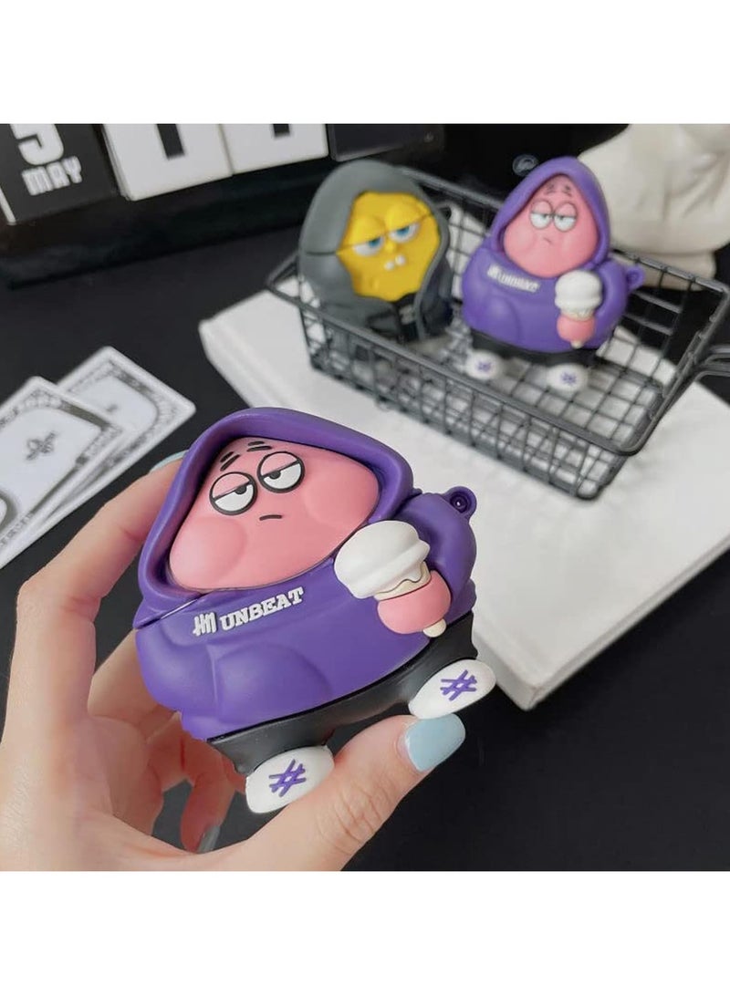 Cute Cartoon Character Airpods Pro 2 Case, Drop Protection Soft Silicone Airpods Pro 2nd Generation Case Cute, Funny Kawaii Fashion Cartoon 3D Case for AirPods Pro 2 - Image 2