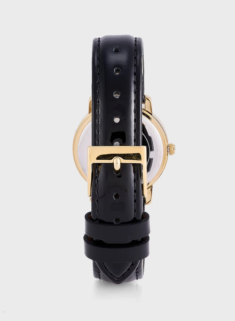 GUESS Melody Leather Strap Analog Watch