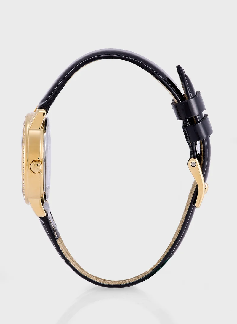 GUESS Melody Leather Strap Analog Watch
