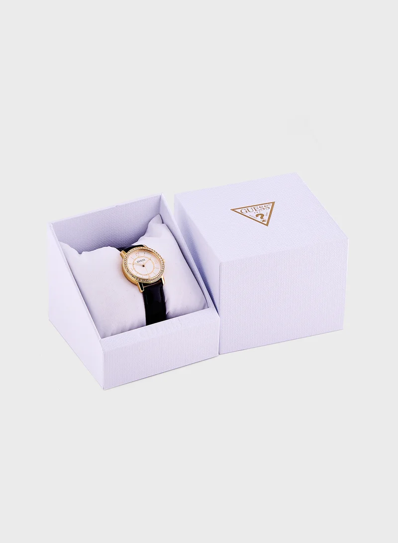 GUESS Melody Leather Strap Analog Watch