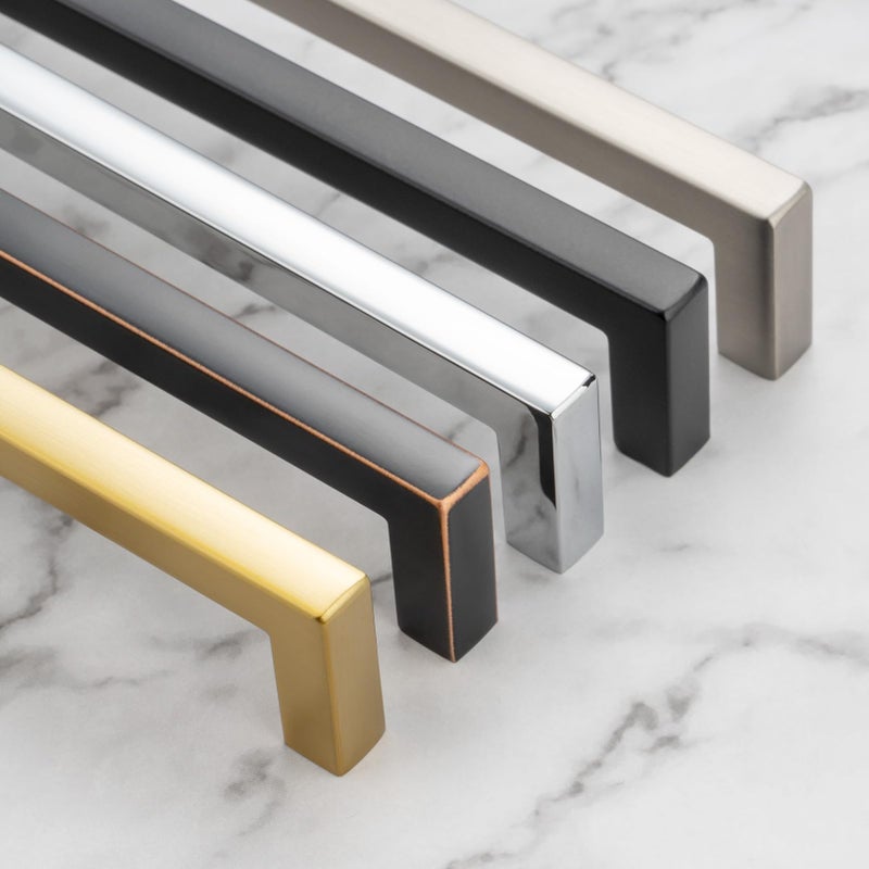 KOOFIZO Solid Square Brushed Gold Kitchen Cabinet Handles Gold Cabinet Pulls, 10 Pack 5 Inch Gold Hardware for Kitchen Cabinets Drawers Dresser Cupboard Bedroom Bathroom - Image 5