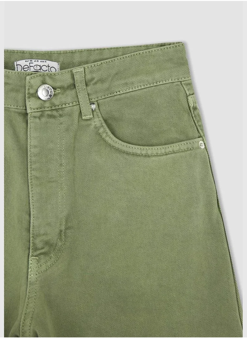 ديفاكتو High Waisted Distressed Culottes