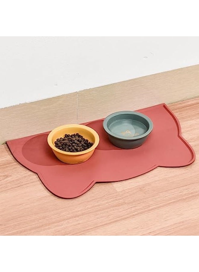 Pet Food Mat, Pets Silicone Bowl Mats, Pets Feeding Mats, Waterproof Dog Cat Pet Place mat Premium Silicone FDA Grade Non-stick Non Slip Anti Spill Easy Clean - Image 4