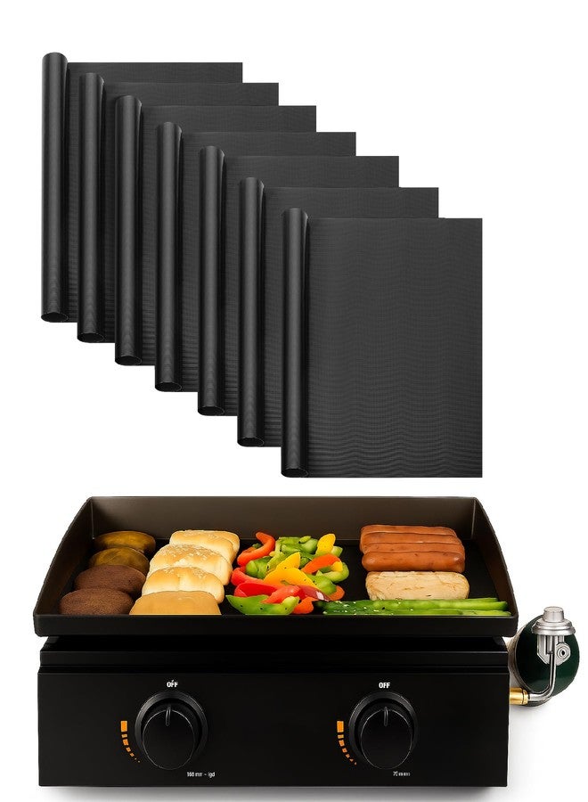 UNCO - Nonstick Grilling Mats for 22 Inch Blackstone Griddle, Resuable Cooking Mats for Grilling, BPA and PFOA 7 pack - Image 1