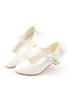 Generic New style girls shoes high heel leather shoes princess shoes children's shallow mouth stage performance shoes  - Image 3
