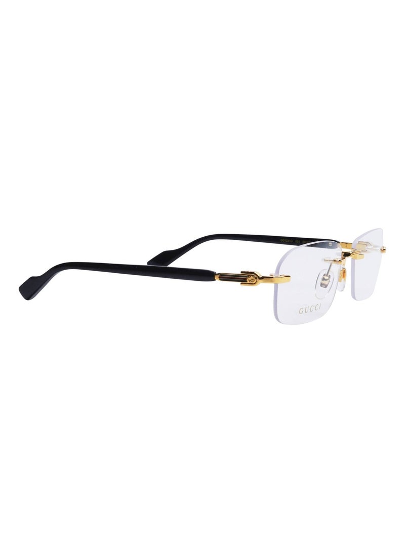 GUCCI GG1221O 001 Gold Black 56 mm L Size Unisex Eyeglasses - Image 4
