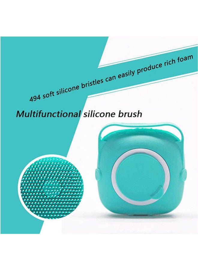 Silicone Body Scrubber-Silicone Loofah, Bath Brush That Can Be Filled With Soap, Soft Texture, Easy To Clean, Good Foaming Effect Blue 80grams - Image 2