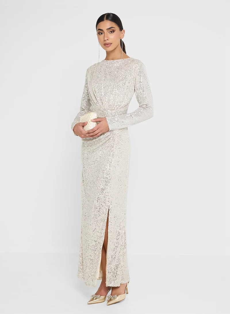 جولدن ابل Sequin Detailed Maxi Dress