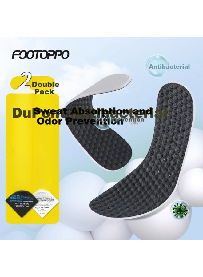 FOOTOPPO أحذية فوطوبو مضادة للبكتيريا مع دعامات عطرية للرجال لصيف الرياضة، تمتص الرائحة، تمتص العرق، قابلة للتنفس، عالية المرونة، تمتص الصدمات، دعامات ناعمة للرجال - Image 1
