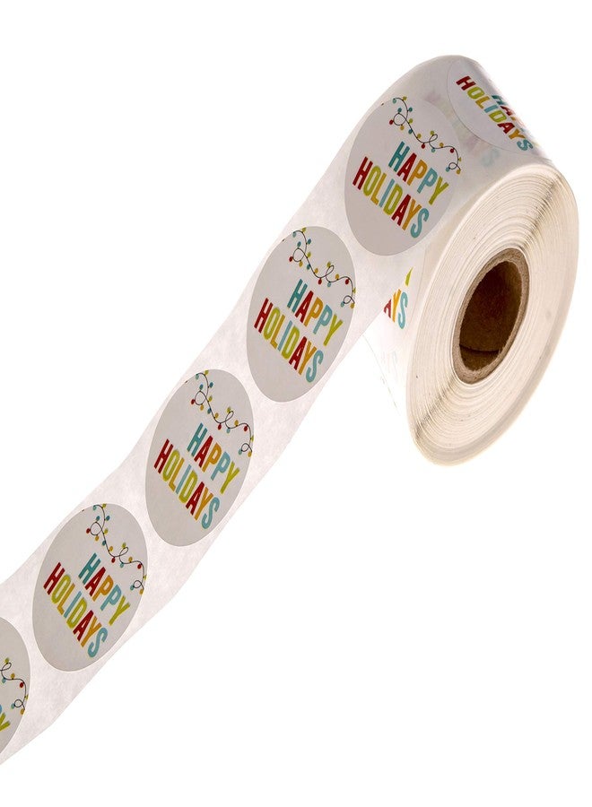 SBlabels String of Lights Happy Holidays Stickers / 500 Festive Christmas Lights Labels / 1.5" Small Business Holiday Label/Winter Envelope Seals/Made in The USA - Image 3
