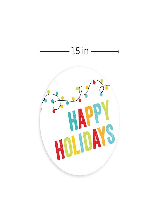 SBlabels String of Lights Happy Holidays Stickers / 500 Festive Christmas Lights Labels / 1.5" Small Business Holiday Label/Winter Envelope Seals/Made in The USA - Image 5