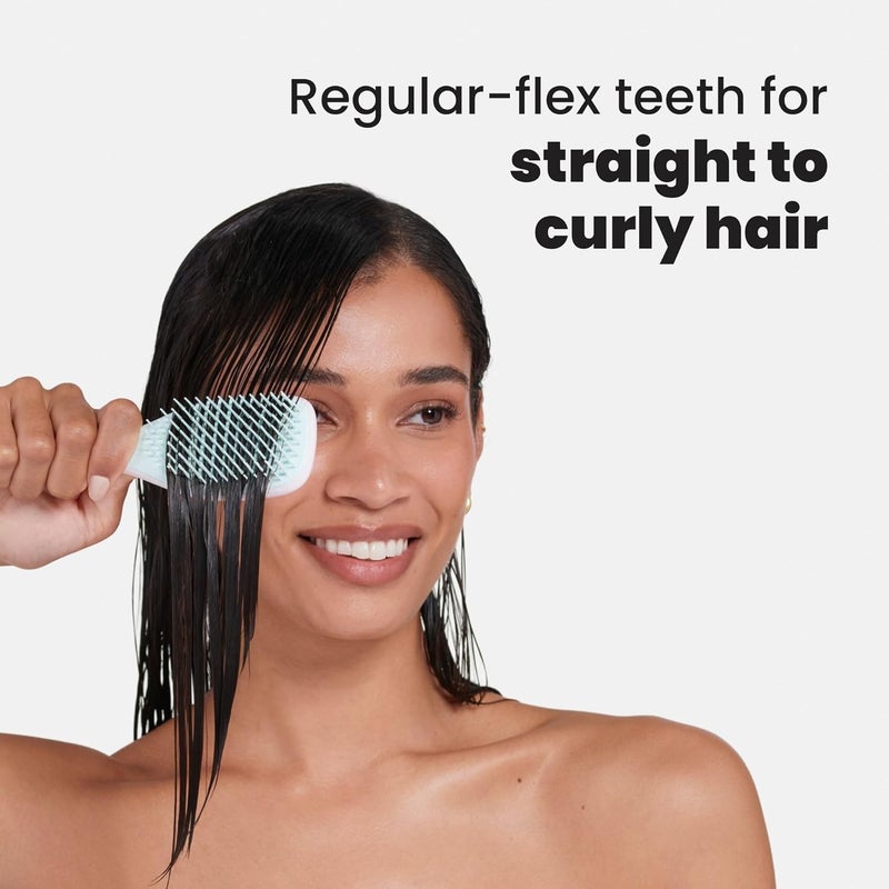 TANGLE TEEZER فرشاة شعر لإزالة التشابك النهائية، تقضي على العقد وتقلل من التكسر، فرشاة شعر صغيرة للسفر، تناسب الأيدي الصغيرة وجميع أنواع الشعر، وردي مارشميلو ونعناع - Image 5