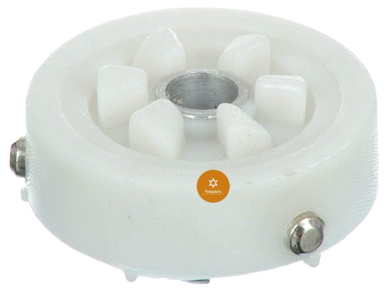 PENTASTARA 6 Teeth Plastic Mixer Grinder Motor Coupler for Usha 2 UNITSWhite - Image 1