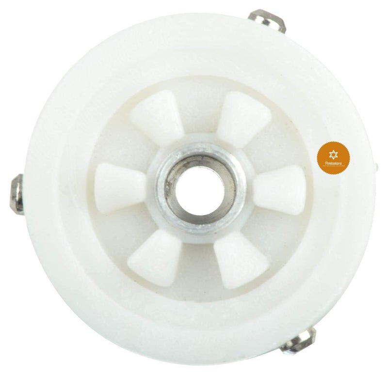 PENTASTARA 6 Teeth Plastic Mixer Grinder Motor Coupler for Usha 2 UNITSWhite - Image 2