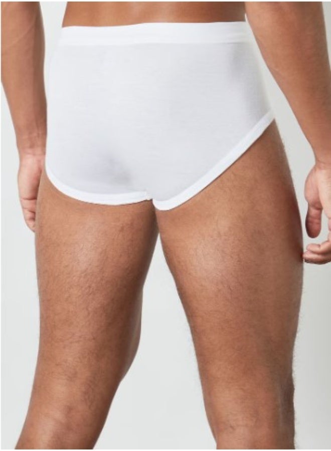 لوكس طقم ملابس داخلية أساسية فاخر من 3 قطع باللون الأبيض - Image 2