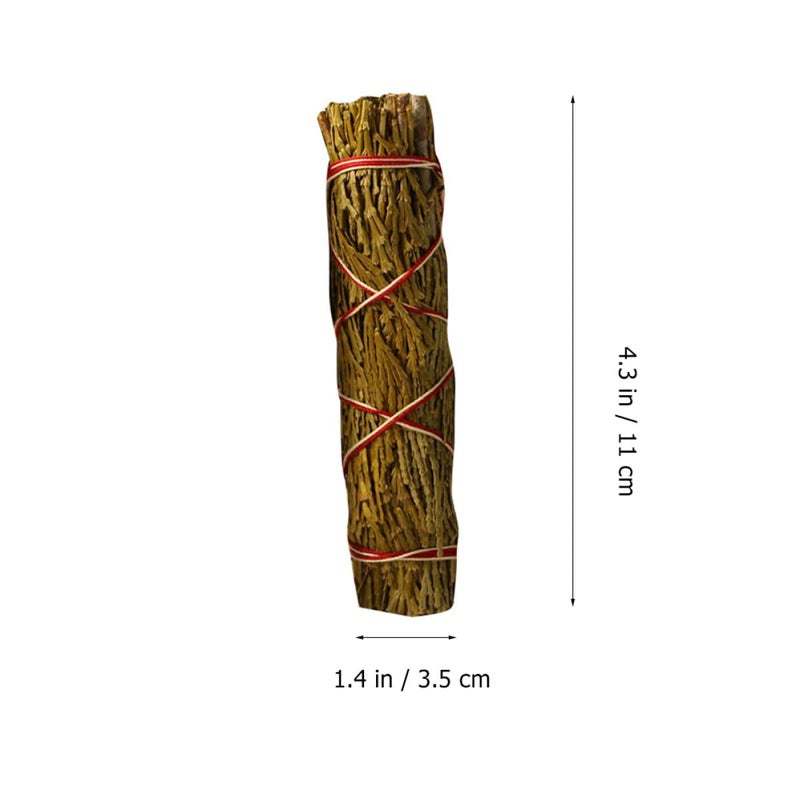Natural Cedar Smudge Sticks Bundle 3pcs For Meditation Air Purification Home Cleansing - Image 3