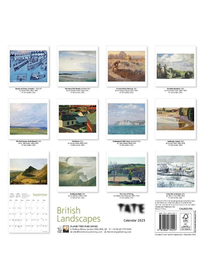 Tate: British Landscapes Wall Calendar 2023 (Art Calendar)  - Image 2