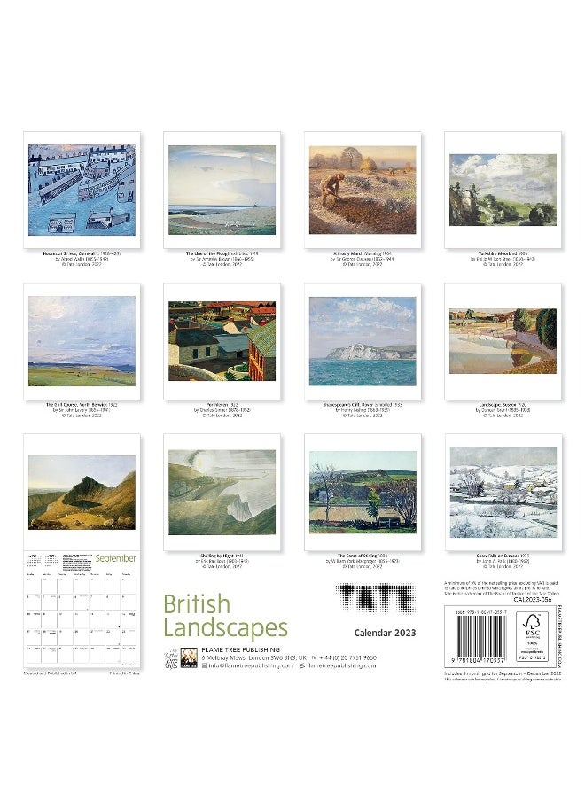 Tate: British Landscapes Wall Calendar 2023 (Art Calendar)  - Image 3