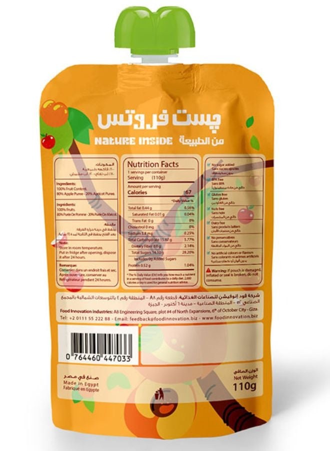 just fruits Apple And Apricot Puree 110g - Image 2
