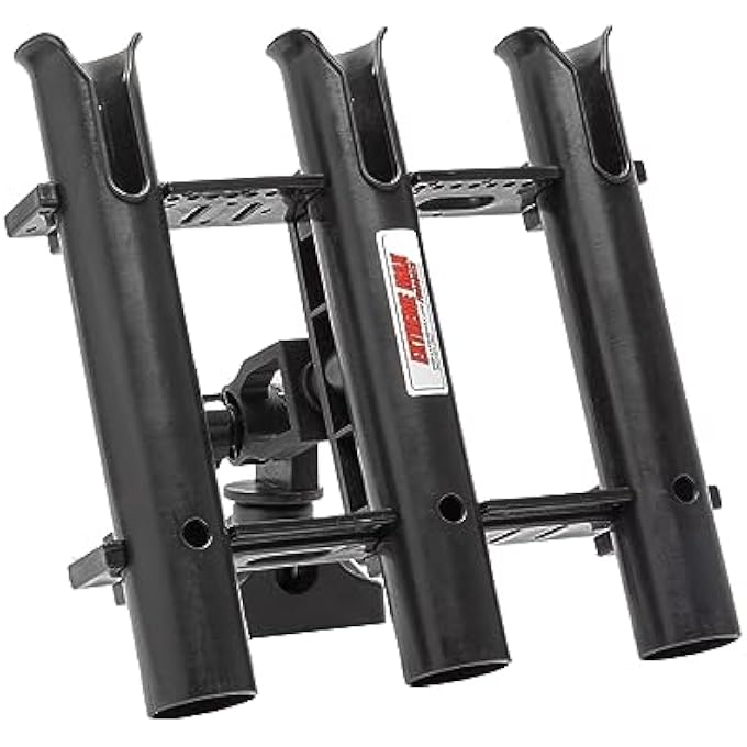 rayihni 3006.8635 Adjustable Triple Rod Holder with Locking Mounting Base - Image 2