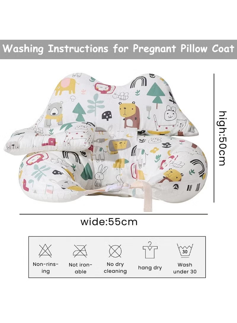 روعة وسادة إرضاع للأطفال، وسادة رضاعة مع وسادة دعم للرضع، وسادة رضاعة متعددة الوظائف مع حزام عنق قابل للفصل، توفر دعماً فائقاً للأم والطفل. - Image 5