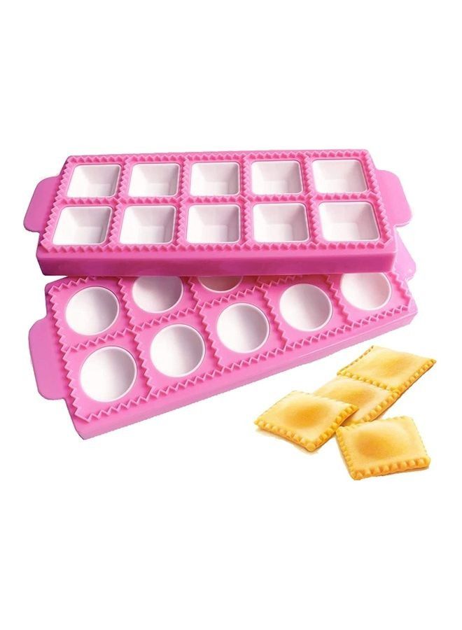 2-Piece Pastry Mould Set Pink 26.5 x 1.5 x 10.5cm - Image 1