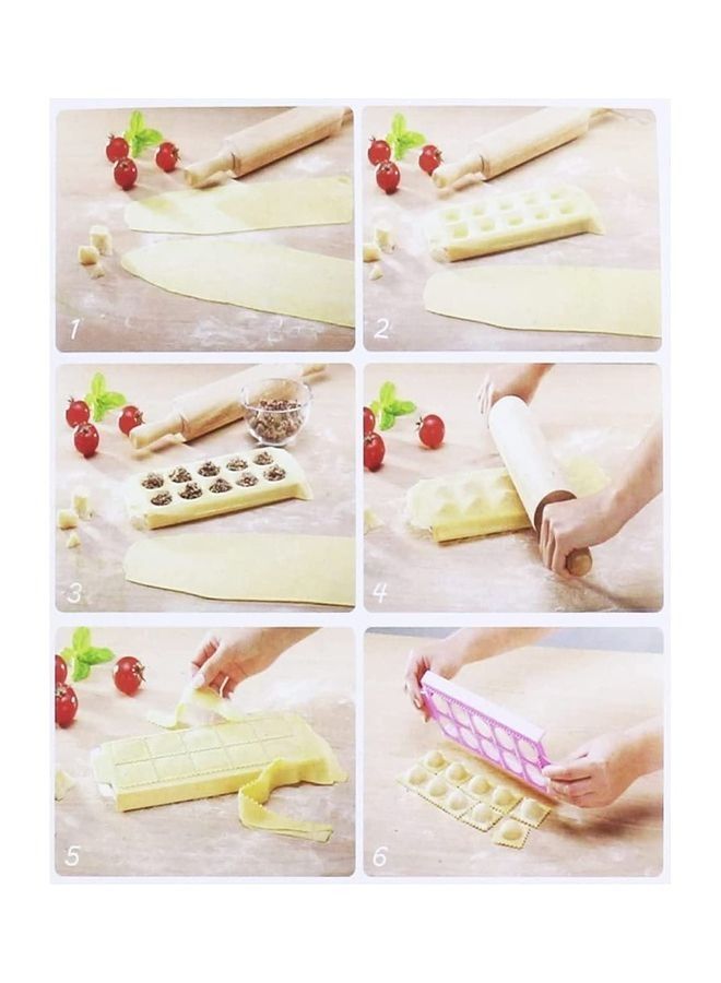 2-Piece Pastry Mould Set Pink 26.5 x 1.5 x 10.5cm - Image 4