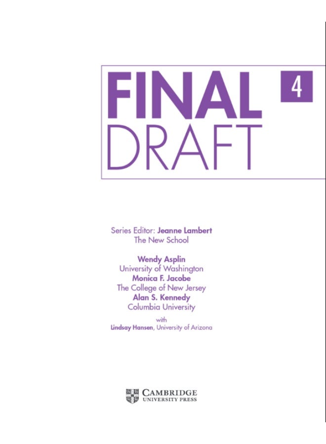 كتاب الطالب - Final Draft Level 4 - Image 2