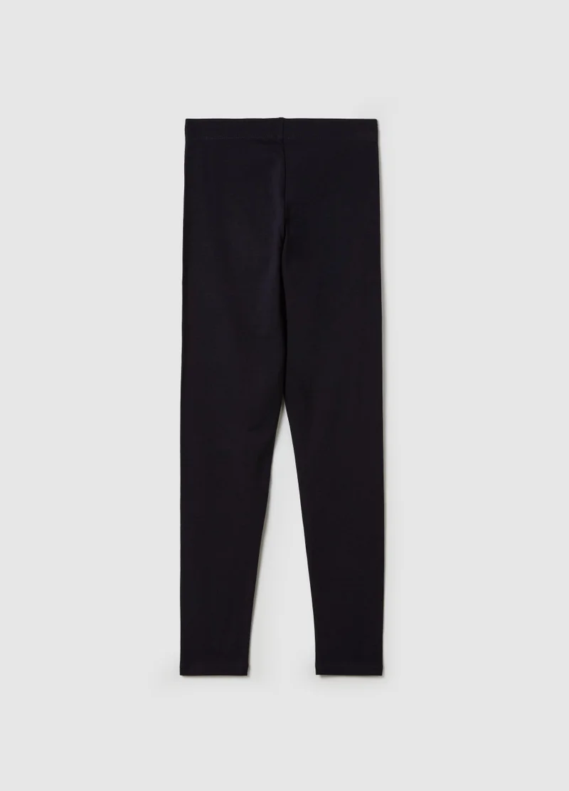 Ovs Solid Colour Stretch Leggings