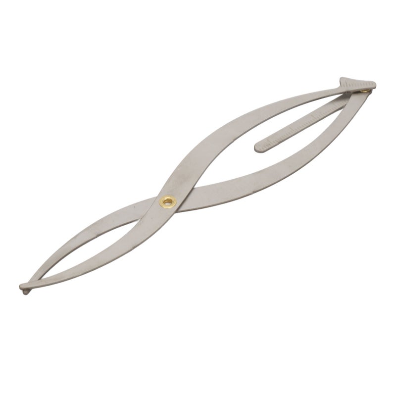 Eyebrow Stencil Microblading Ruler Stainless Steel 3 Point Positioning Golden Ratio Symmetrical Measuring Tool Eyebrow Ruler Silver - Image 5