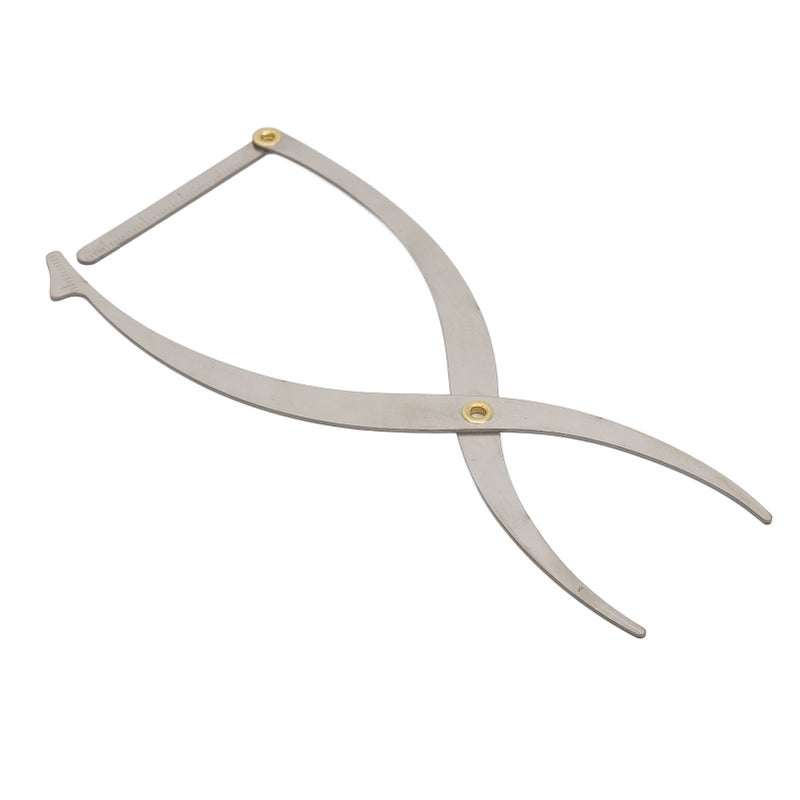 Eyebrow Stencil Microblading Ruler Stainless Steel 3 Point Positioning Golden Ratio Symmetrical Measuring Tool Eyebrow Ruler Silver - Image 1