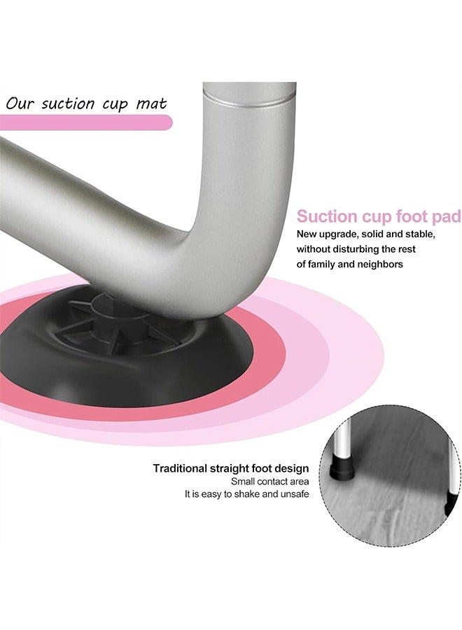 Beauenty 1.4M Lndoor And Outdoor Children's Trampoline Toddler Trampoline With Safety Fence Net Mini Baby Trampoline With Basketball Hoop/swing Children's Bungee Fumping Trampoline - Image 4