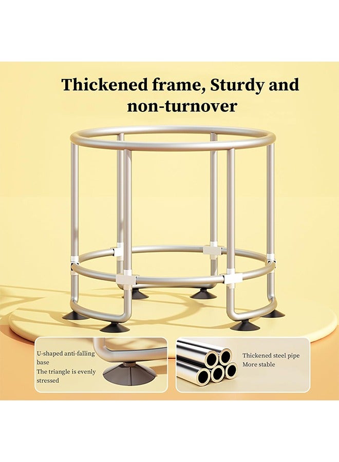 Beauenty 1.4M Lndoor And Outdoor Children's Trampoline Toddler Trampoline With Safety Fence Net Mini Baby Trampoline With Basketball Hoop/swing Children's Bungee Fumping Trampoline - Image 3