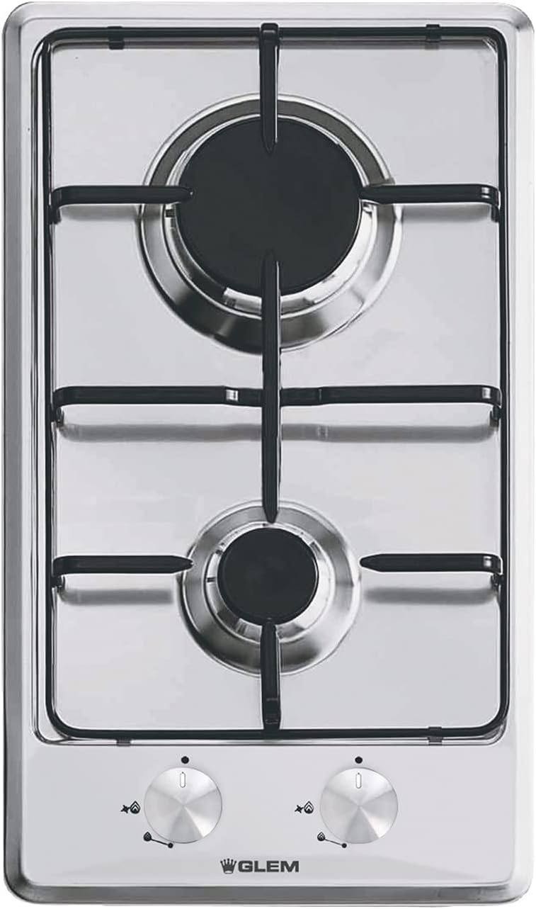 GLEMGAS Glem Gas 2 Burner Gas Cooktop with Touch Control - Model P3FVFI - Image 1