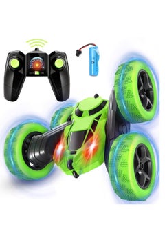 Generic Remote Control Car Double Sided 360°Rotating RC Cars with Headlights 2.4GHz Electric Race Stunt Toy Car Rechargeable Toy Cars for 6+ Years Old Boys Girls Birthday Gift  - Image 1