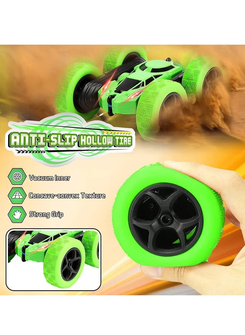 Generic Remote Control Car Double Sided 360°Rotating RC Cars with Headlights 2.4GHz Electric Race Stunt Toy Car Rechargeable Toy Cars for 6+ Years Old Boys Girls Birthday Gift  - Image 2