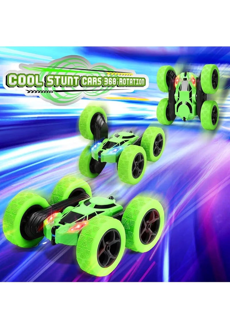 Generic Remote Control Car Double Sided 360°Rotating RC Cars with Headlights 2.4GHz Electric Race Stunt Toy Car Rechargeable Toy Cars for 6+ Years Old Boys Girls Birthday Gift  - Image 3